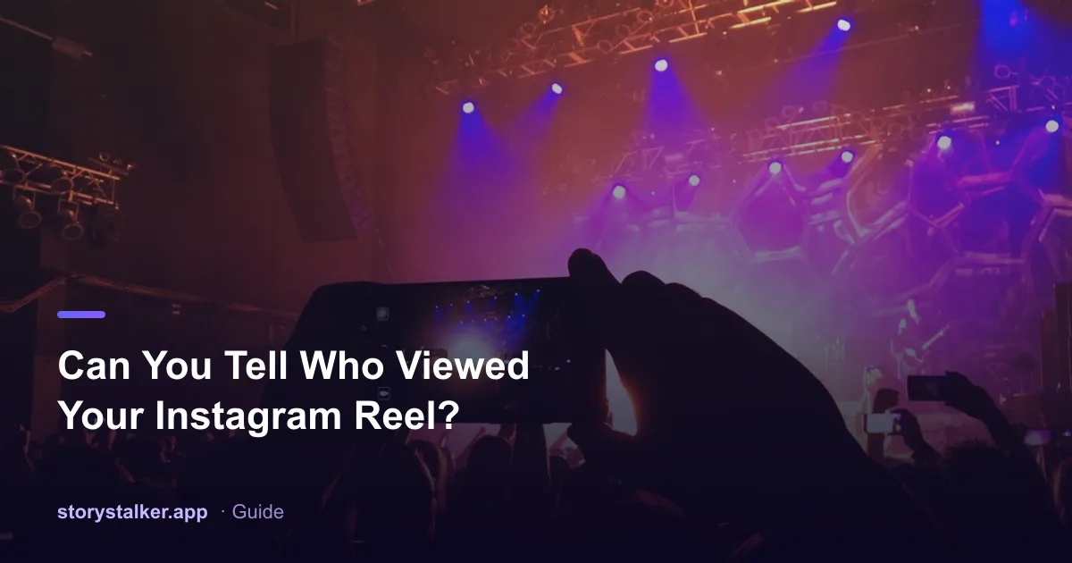 A phone showing an Instagram Reel with a view count but no viewer list