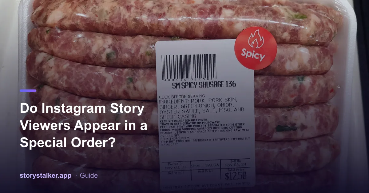 A stylized Instagram story viewer list showing names stacked in order