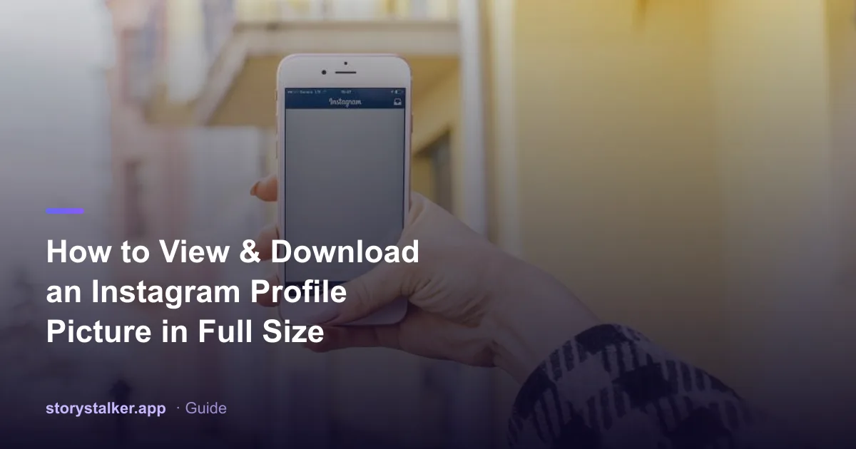 A small circular Instagram profile picture next to its full-size version