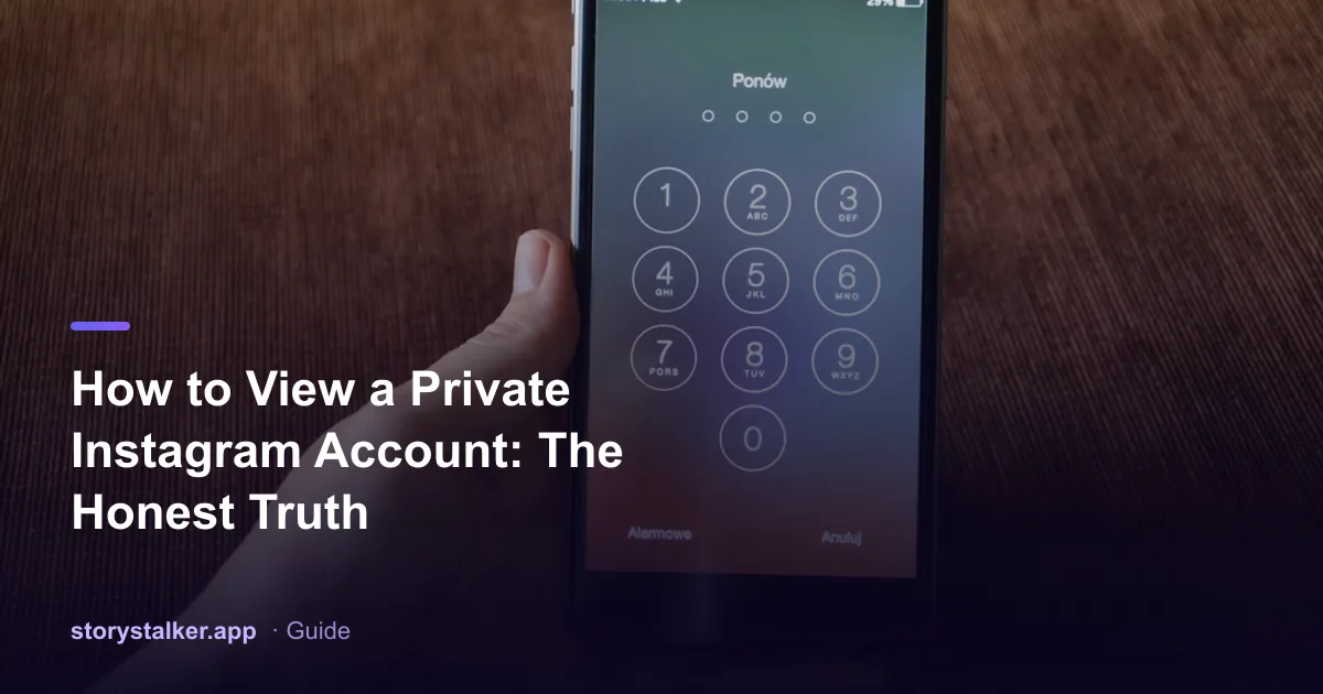A locked padlock icon over an Instagram profile silhouette, representing a private account