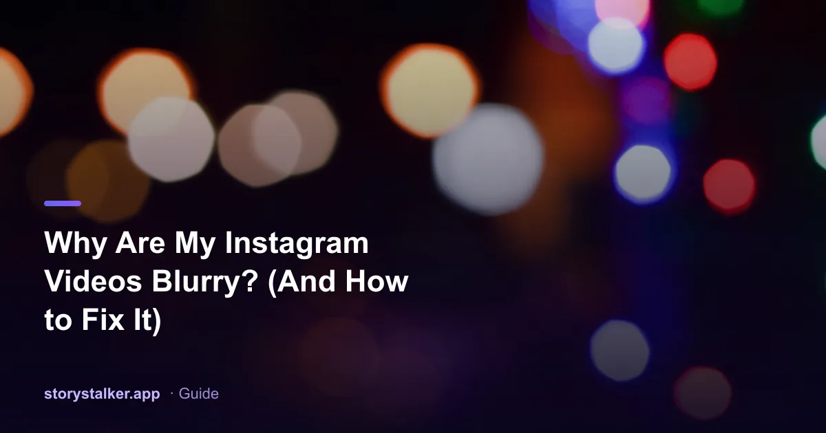 A crisp video next to a blurry, compressed version showing Instagram video quality loss